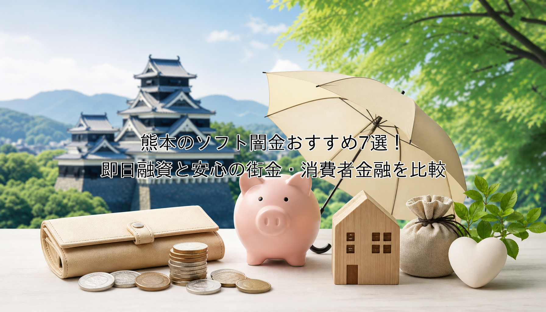熊本のソフト闇金おすすめ7選！即日融資と安心の街金・消費者金融を比較